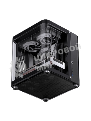 Корпус без блока питания Корпус JONSBO TK-1 Black 2.0 MATX без БП, mini-ITX, micro-ATX, черный