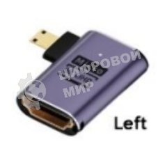 Переходник micro HDMI на HDMI влево