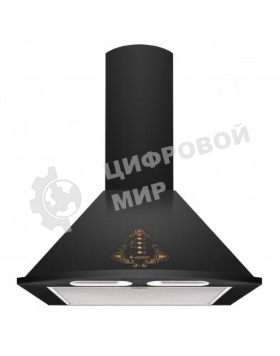 Вытяжка каминная Gefest ВО 1604 К83 черный, 60 см, 1000 куб. м/ч, 78 дБ