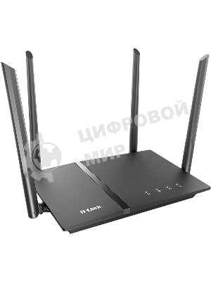 Роутер D-Link DIR-1260/RU/R1A, Wireless AC1200 2x2 MU-MIMO Dual-band Gigabit Router with 1 10/100/1000Base-T WAN port, 4 10/100/1000Base-T LAN ports and 1 USB port.802.11b/g/n/ac compatible, up to 300 Mbps