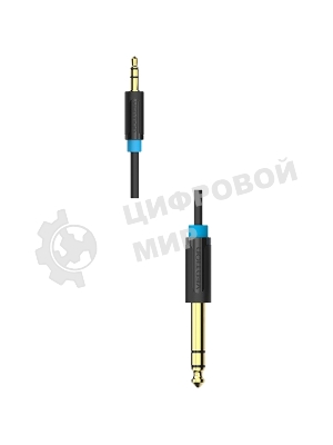 Кабель Vention аудио Jack 6,5 мм M/3,5 M - 2 м