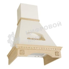 Вытяжка каминная Elikor Бельведер Флореале 60П-650-П3Д бежевый/дуб, 60 см, 650 куб. м/ч, 60 дБ