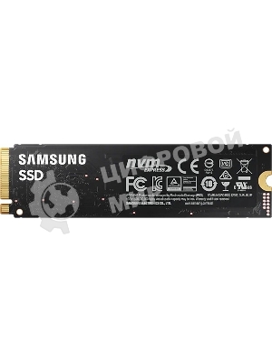 Накопитель SSD Samsung 980 MZ-V8V500BW, 500Gb, PCIe 3.0 x4, M.2 2280, NVMe, R/W 3100/2600