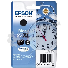 Картридж струйный Epson 27XL T2711 (C13T27114022/C13T27114020) черный, 17.7мл (1100 стр.), для WF7110/7610/7620