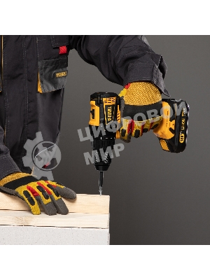 Дрель-шуруповерт Denzel BLDL-IB-18-02, 18 В, 2 Ач, 65 Нм, бесщеточный