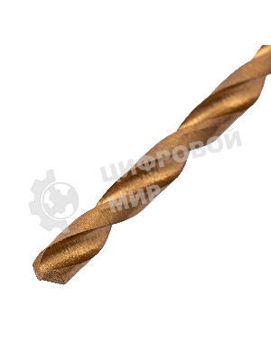 Сверло по металлу Matrix, 3,2 мм, HSS, нитридтитановое покрытие, цилиндрический хвостовик