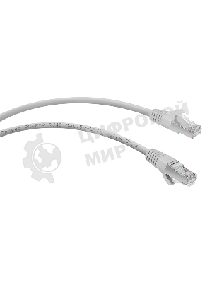 Шнур комм. Cabeus, кат. 5е, экр., F/UTP, RJ45/RJ45, LSZH, AWG24, 0.5м, серый