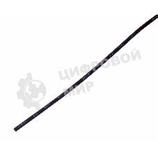 Трубка термоусадочная 1.0/0.5 1м черный Rexant 20-1006