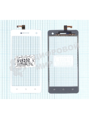 Сенсорное стекло (тачскрин) для OPPO Mirror R819, белое