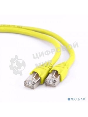 Патч-корд FTP Cablexpert cat.6, 10м, литой, многожильный, желтый