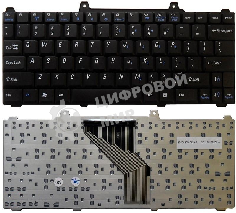 Клавиатура для ноутбука Dell Inspiron 700M 710M черная