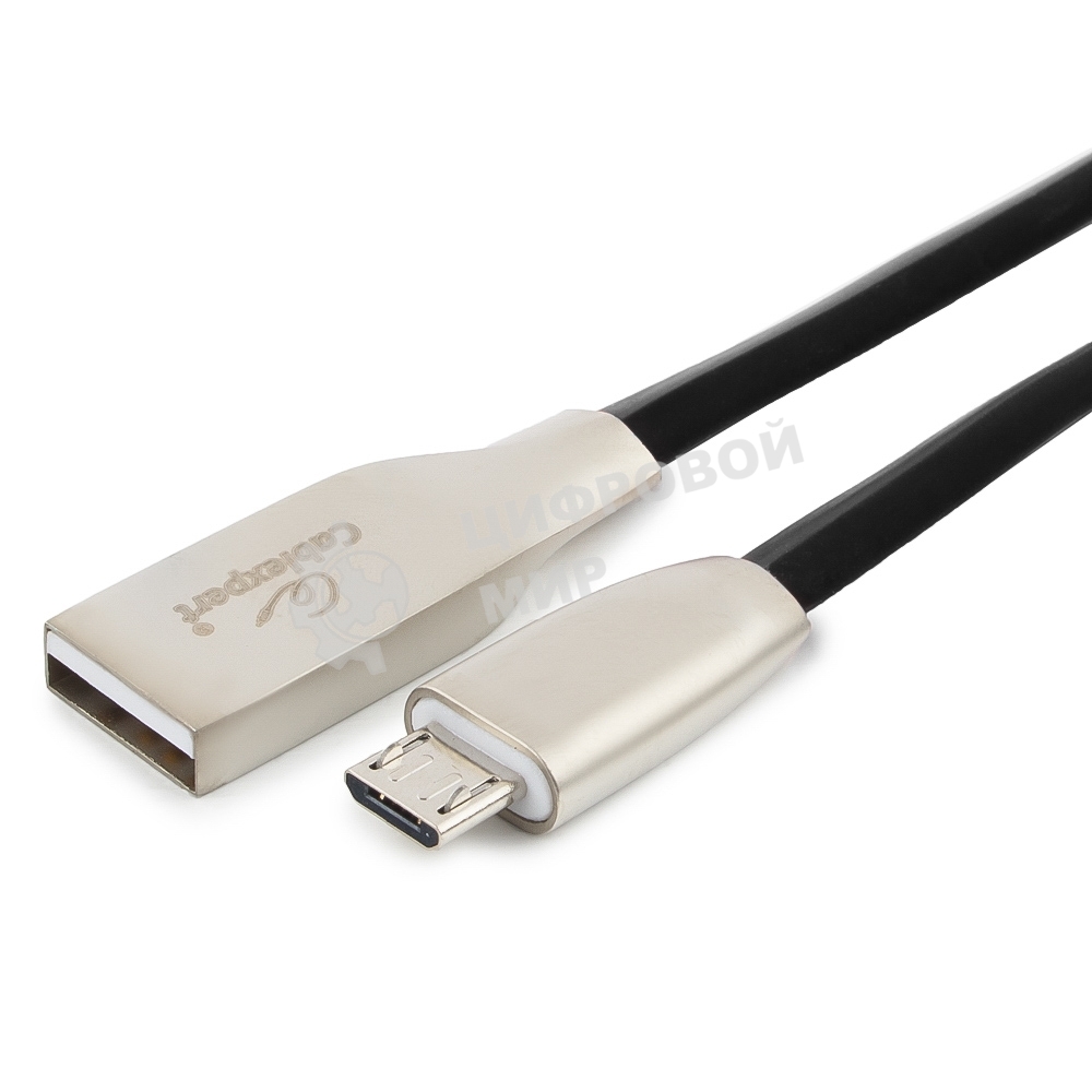 Кабель USB2.0 Cablexpert CC-G-mUSB01Bk-1.8M, AM/microB, серия Gold, длина 1.8м, черный, блистер