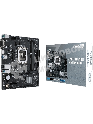 Материнская плата ASUS PRIME H610M-R D4-SI, LGA 1700, Intel H610, 2xDDR4, 4xSATA, 1xM.2 PCIe 3.0 x4, 1xPCIe 4.0 x16, 1xPCIe x1, 1xHDMI, 1xDVI, 1xVGA, 2xUSB-A 2.0, 2xUSB-A 3.2 Gen 1, 1x 1Gb LAN, 3x3.5 мм, 7.1, mATX