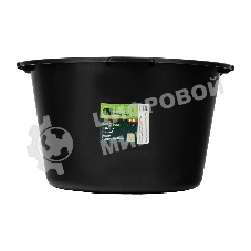 Таз Сибртех строительный круглый, черный, 30л,