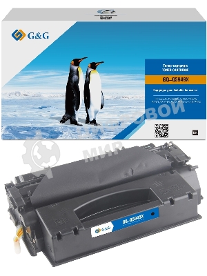 Картридж лазерный G&G GG-Q5949X черный (6000 стр.) для HP LJ 1160/1320/3390/3392