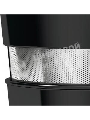 Соковыжималка Bosch MESM500W черный, шнековая вертикальная, 150 Вт, 1000 мл, электронное, реверс