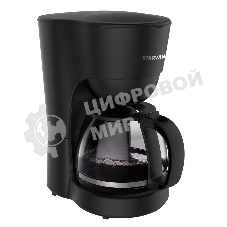 Кофеварка капельная Starwind STD1212 черный, исп. кофе - молотый, 1.25 л, 600 Вт.