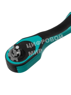 Ключ-трещотка Stels 1/2, 72 зуба, с быстрым сбросом, CrV, 2-х ком. рукоятка