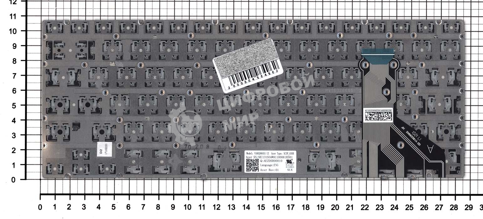 Клавиатура для ноутбука Acer Swift 7 SF713-51 черная