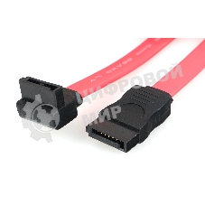 Кабель интерфейсный SATA Cablexpert CC-SATADATA90-N, Sata3 7pin/7pin угловой, медн.проводник, 50 см, пакет