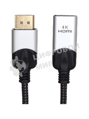 Кабель VCOM DisplayPort TO HDMI 4K 0.15 M CG621M-0.15