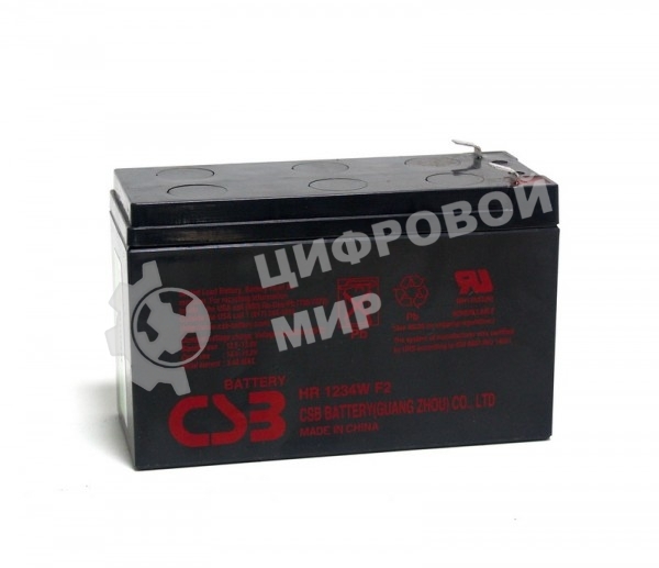 Батарея CSB HR 1234W (12V, 9Ah) клеммы F2