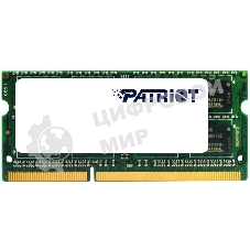 Оперативная память Patriot, DDR3L, 4GB (1x4 GB), 1600 MHz, CL11, SO-DIMM