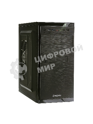 Компьютерный корпус Minitower ExeGate QA-412U Black, mATX, (XP500, Black, 120мм), 2хUSB+2хUSB 3.0, Audio