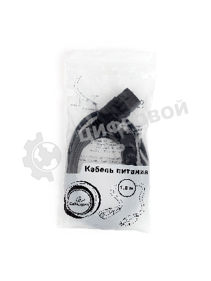 Кабель питания Cablexpert PC-189-1-1, 1.8м, C14- C19, 3x1кв.мм, черный, с заземлением