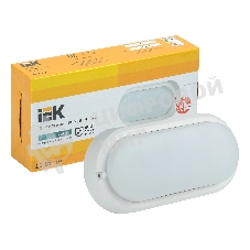 Светильник светодиодный ДПО 4012 12Вт 4000К IP54 овал бел. IEK LDPO0-4012-12-4000-K01