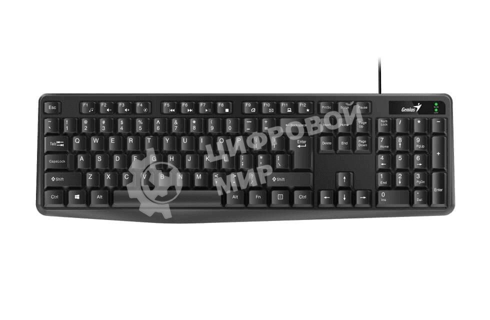 Клавиатура проводная Genius Smart KB-117, USB, черный