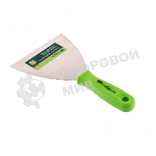 Шпательная лопатка из нержавеющей стали Сибртех, 120 мм, пластмассовая рукоятка