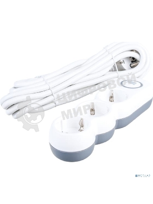 Удлинитель IEK У03В 3 места 2P+PE/5м 3х1,5 мм2 16А/250В UNO