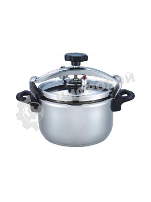 Скороварка Kelli KL-4061 5 л (Объем 5 л, с доп.кольцом/без доп. крышки. Высококачественная нерж. сталь. 3-х слойное теплоемкое дно. Быстрое приготовление. Долго сохраняет тепло. Идеально для диетического питания. Ручки не нагреваются. Крышка из нерж. стали с клапаном...)