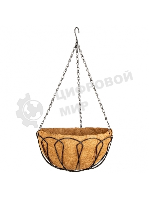 Кашпо подвесное Palisad, с кокосовой корзиной, диаметр 30 см
