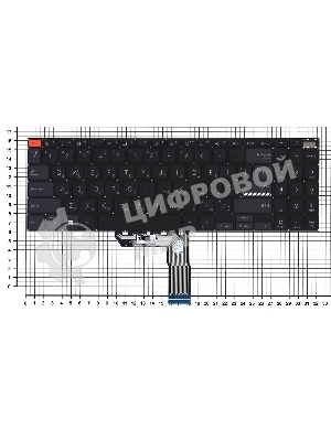 Клавиатура для ноутбука Asus VivoBook PRO 16 M7600QA черная