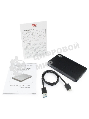Внешний корпус для HDD AgeStar 3UB2P1 SATA III пластик черный 2.5