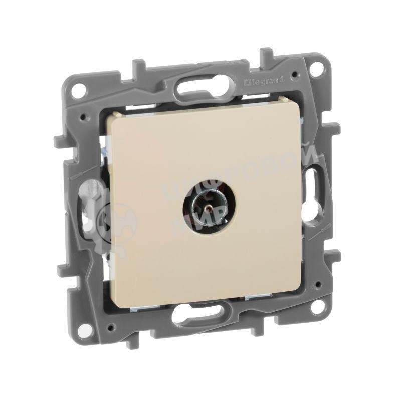 Розетка телевизионная TV Звезда сл. кость ETIKA