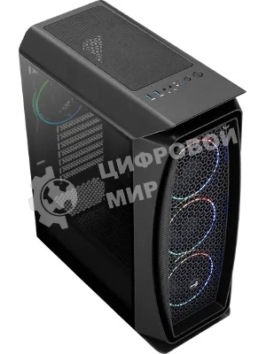 Компьютерный корпус Aerocool/Formula Aero One Eclipse-G-BK-v1 черный без БП ATX 4x120мм 2xUSB 3.0 audio