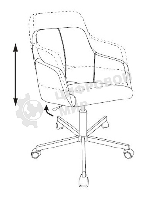 Кресло Бюрократ CH-380M бежевый, ткань