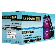 Система жидкостного охлаждения ExeGate BlackWater-240.PWM.ARGb черный, 120 мм, алюминий, 2000 об/мин, 27 дБ, 4 pin, 220 Вт