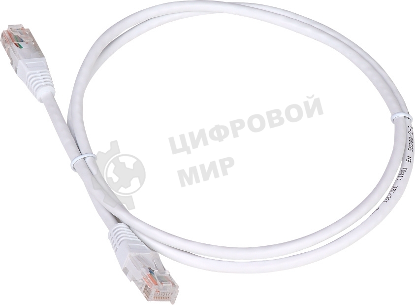 Патч-корд LANMASTER TWT UTP cat.5e, с заливными колпачками, 15.0 м, белый
