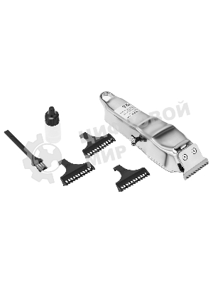 Машинка для стрижки Hyundai H-HC7111 серебристый/черный 3Вт (насадок в компл:3шт)