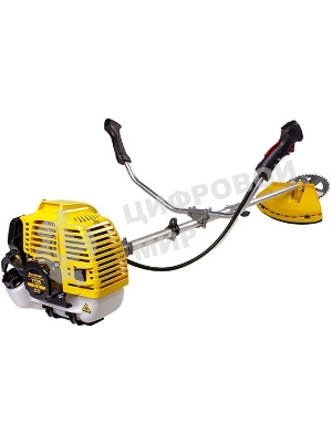 Газонокосилка Champion T523 Мощность двигателя 1.4/1.9 кВт/л.с, Вес без режущей насадки 8,3 кг, Объем двигателя 51,7 см3, Объем топливного бака 950 мл, Максимальный расход топлива 610 г/кВт•ч/мл/ч, Тип рукоятки U-образная, штанга прямая Разъемная, Длина штанги 1493 мм, Толщина корда 2,4 мм, Нож, кол-во зубцов/диаметр/диаметр посадки 3/255/25,4, Ширина кошения кордом/ножом 400/255 мм, Обороты холостого хода 2800 об/мин. Единая упаковка.