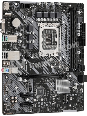 Материнская плата ASRock H610M-H2/M.2 D5, LGA 1700, Intel H610, 2xDDR5, 4xSATA, 1xM.2, 1xPCIe 4.0 x16, 1xPCIe x1, 2xHDMI, 1x 1Gb LAN, 4xUSB-A 2.0, 2xUSB-A 3.2 Gen 1, 3x3.5 мм, 7.1, mATX
