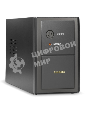 Источник бесперебойного питания ExeGate EP244541RUS Power Back BNB-400 400VA, черный, 2 евророзетки