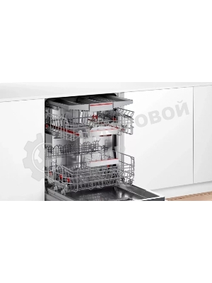 Встраиваемая посудомоечная машина Bosch SMV6ECX08E, серебристый, 59.8 см, 14 компл., 42 дБ, класс G