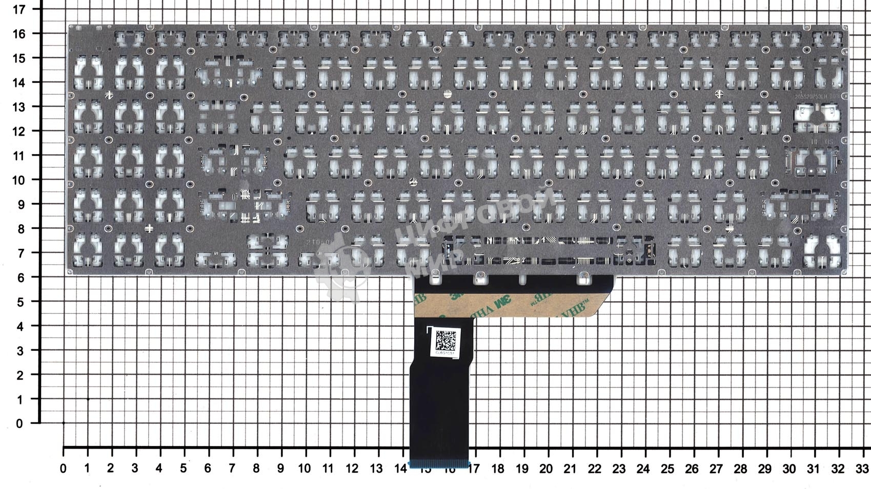 Клавиатура для ноутбука Asus VivoBook PRO 16 M7600QA черная