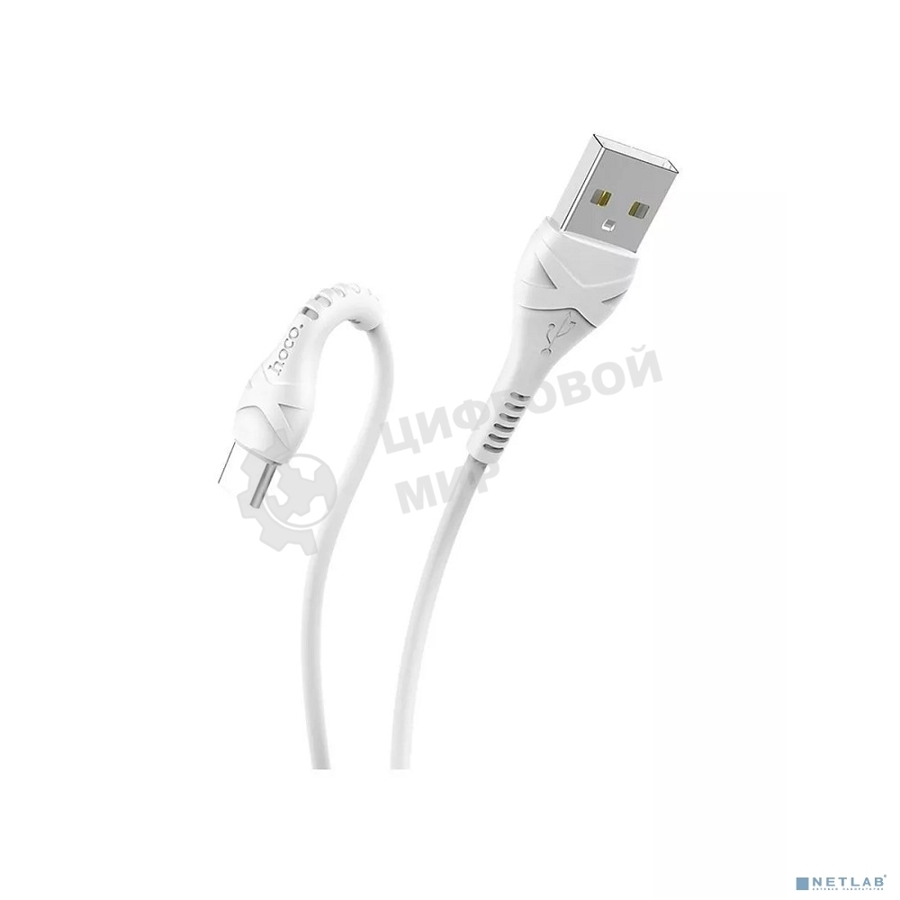 Кабель HOCO X37/USB Type-C/0.5m/2.4A/White
