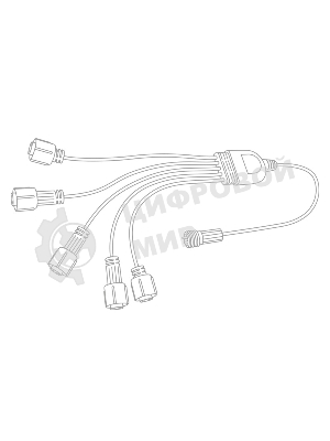 Разветвитель-Y для уличных гирлянд Neon-night Professional (1 вход, 5 выходов) белый ПВХ